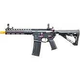 Lancer Tactical Gen 3 Archonn 9'' Lightweight Durable Polymer M4 Airsoft MLOK AEG w/High Speed Mid Cap with Programmable Trigger (ETU &amp; MOSFET)