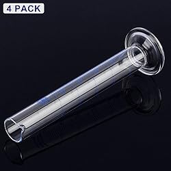 Labasics 4-Pack Borosilicate Glass 50 ml Heavy Wall