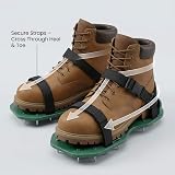 QWORK Gunite Spiked Shoes with 1 Inch Short Spikes for Epoxy Green 1 Pair view 7