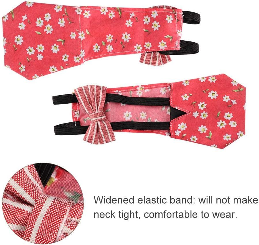 Chicken Diaper Washable Reusable Poultry Cloth Diapers Fashionable Nappy for Goose Duck Hen Chicken Pigeon(Red M) - Image 5