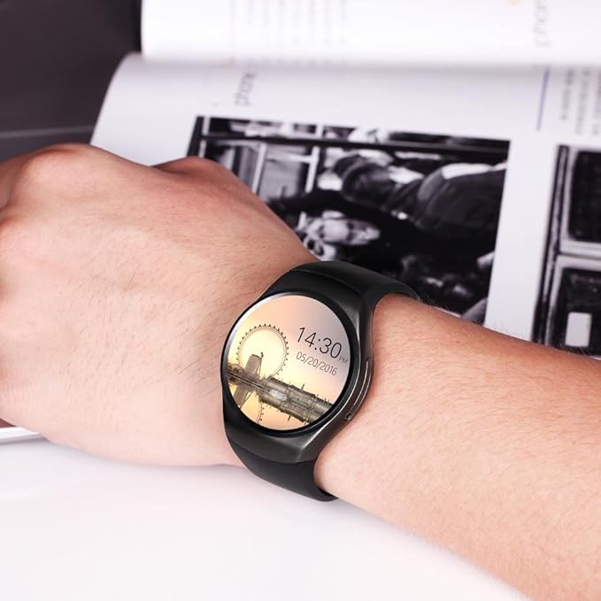 Amazon.com : Fitness Watch Bluetooth 1.3 inches IPS Round ...