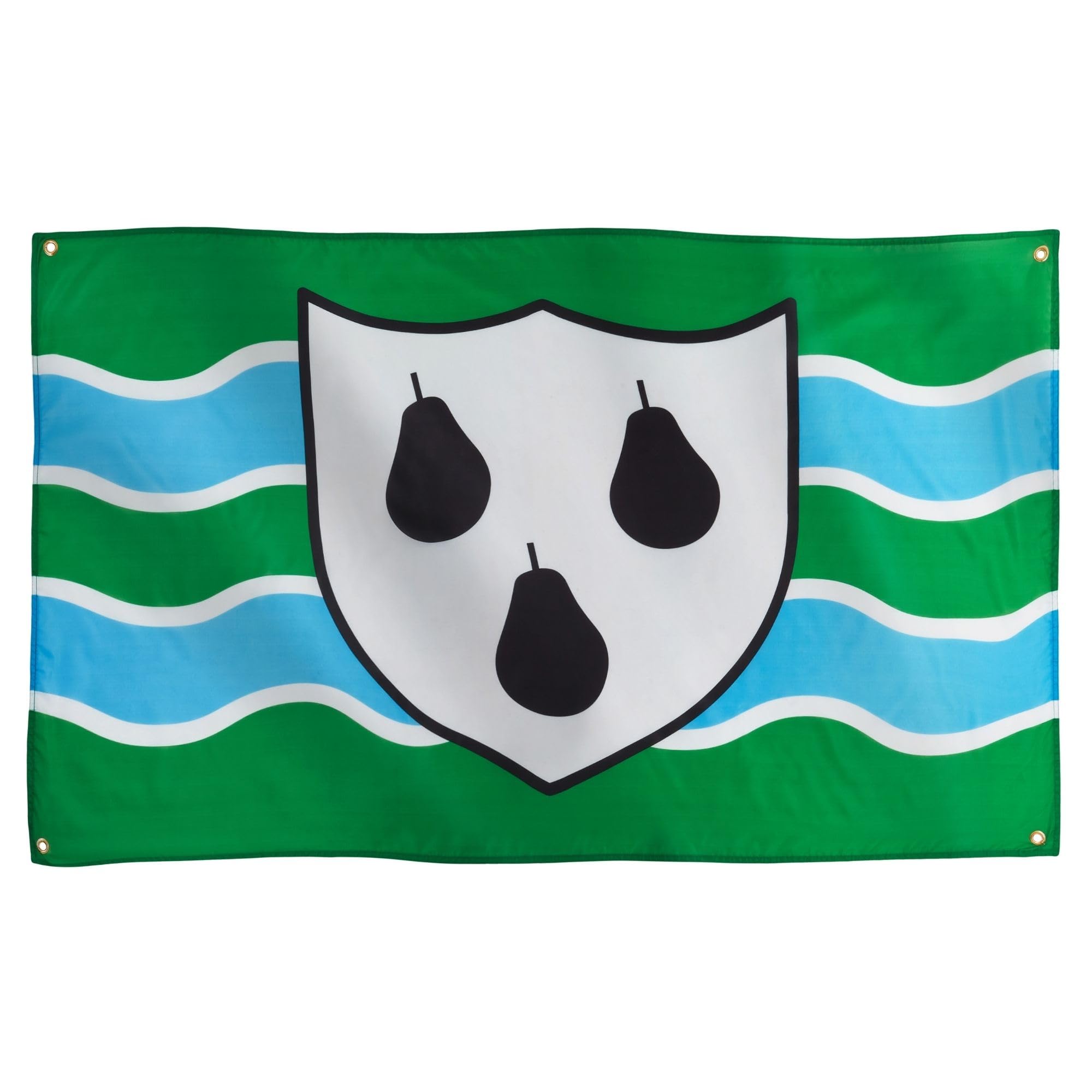 Runesol Worcestershire Flag, 91x152cm, 3ft x 5ft, 4 Grommets, Worcestershire Heritage Day, Worcester, British Regional Flag, Premium Flags, Inside, Outside, Banner, Vivid Colours — image 1