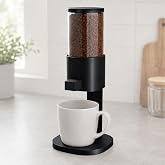 Coffee Dispenser with Pump for Nescafe Gold 200g 7oz Jar, 2.5g Per Press Instant Coffee Measuring Dispenser Stand, Countertop Organizer Holder Rack for Coffee Station, No Scoop or Funnel Needed