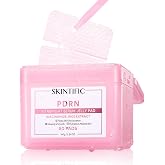 SKINTIFIC Pink PDRN Brightening Toner Pads for Dull, Uneven-Looking Skin | Niacinamide Helps Brighten and Even Skin Tone, Jelly Matrix Fiber, 5-Minute Makeup Prep