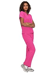 floralhue Scrubs for Women, V-Neck Scrubs Top