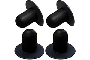 POPBEE 4 PCS Swimming Pool Pump Strainer Hole Plug Replacement for Bestway & Intex Pools Ground Swimming Plug Wall Plug Stopper (Black)