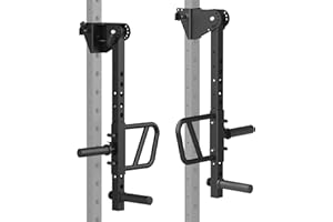 MEGASTAR Adjustable Lever Arms, Power Rack Attachment for Full-Body Strength Training, Compatible with 2x2, 2x3, 3x3 Racks, Fits 1’’ & 2’’ Weight Plates, 350LB Capacity, Multi-Grip Handles, TK800