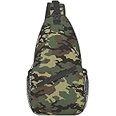 COFEIYISI Unisex Sling Bag Crossbody Backpack for Men Women Casual Chest Bag Shoulder Backpack Sport Travel Hiking Daypack