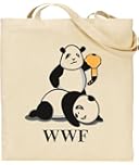 WWF Panda Wrestling Meme - WWF Panda - WWE - TOTE BAG - Shaw T-Shirts® - Reusable - Shopper - Canvas - Shoulder Bag