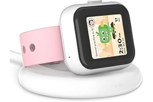 SIMPLETHINGS Compatible with SyncUP Kids Watch Charger Stand Dock, Portable & Foldable Magnetic Charger with 3.3 Feet Charging Cord for T-Mobile Sync UP 1 (NOT for Sync UP Kids Watch 2) (Foldable White)