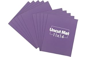 MBC MAT BOARD CENTER Mat Board Center, 11x14 Purple Color Uncut Photo Mat Boards - 1/16" Thickness - for Frames, Prints, Photos and More (10 Pack)