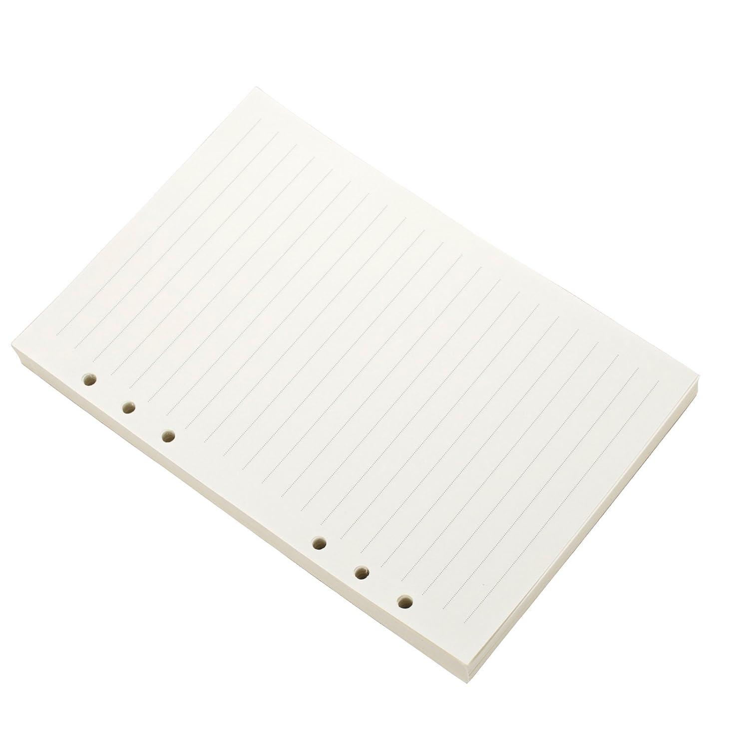 Refills 6 Hole Lined White Paper for A5 Loose Leaf Binder Notebook 5.7