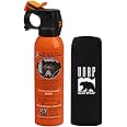 UDAP Pepper Power Bear Spray Self Defense Deterrent with Hip Holster and Belt for Camping, Hiking, Fishing, Powerful Blast Pa