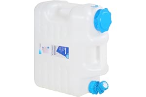 REDCAMP 4 Gallon Portable Water Container with Spigot, Water Storage Camp Water Jug for Camping Outdoor Hiking 18.5L/15L