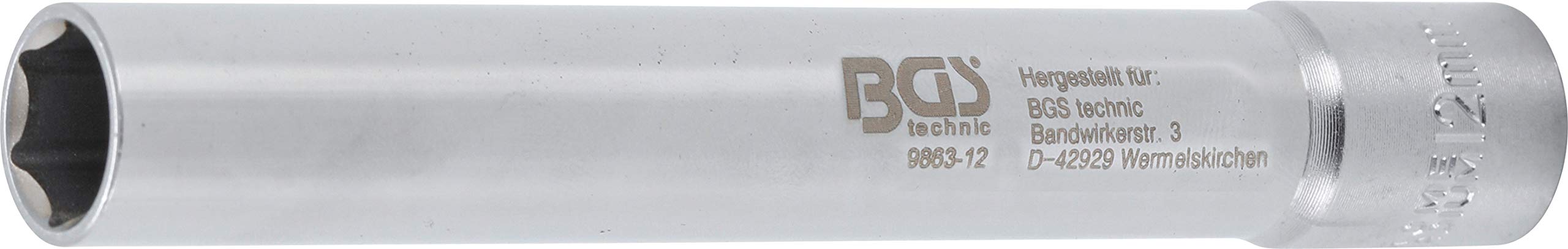 BGS 9863-12 | Socket, Hexagon, extra deep | 10 mm (3/8 ") Drive | 12 mm