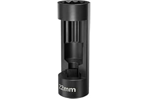 YSSNIUTOOL Suspension Socket Tool - 18mm, 19mm, 21mm, 22mm, 24mm Strut Nut Socket with 12 Point 1/2" Drive - Easy Remove Strut Nuts - Vm Number 3353