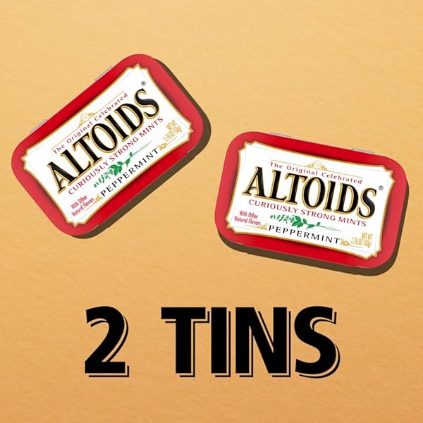 ALTOIDS PEPPERMINT BREATH MINT TINS, 3.52 OZ (PACK OF 2)