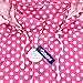 Zicac Women's Polka Dots Raincoat Belted Rain Jacket (One size, Magenta)