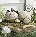 Fun Express Resting Cat Stone Whimsical Garden Accent - Lightweight Resin