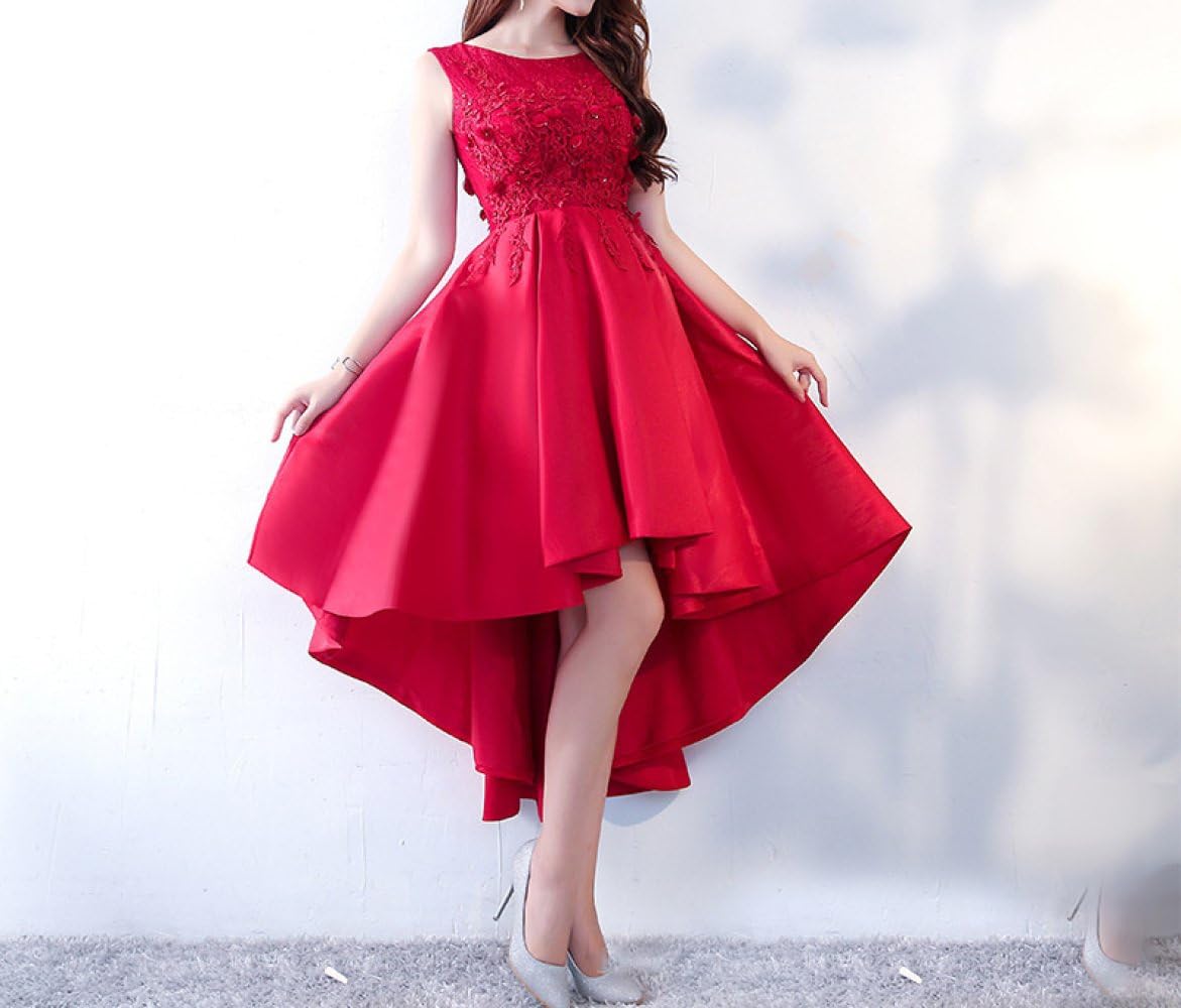 red dinner dress