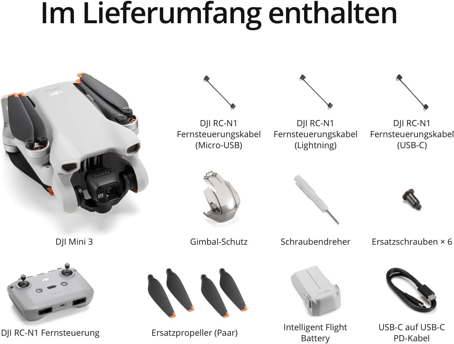 DJI Mini 3 Drohne – Ultraleichte Faltbare 4K HDR Video Kameradrohne unter 249g, 38 min Flugzeit, Echte Vertikalaufnahmen, 3-Achsen-Gimbal, 10 km HD-Videoübertragung, Windresistent, Autom. Rückkehr, C0 8