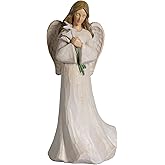 Grace4Joy Guardian Angel Figurines - Birthday Figurines Calla Lily Gifts, Hand Painted Healing Angel Figures for Thanksgiving, Christmas, Mother's Day