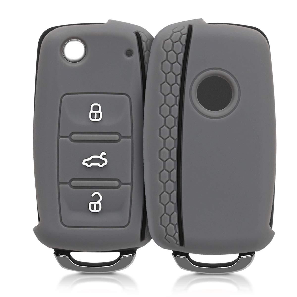 kwmobile Car Key Cover for VW Skoda Seat Silicone