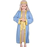 A2Z Girls Mary Costume for Kids - Christmas Nativity School Play Fancy Dress - Age 3-14