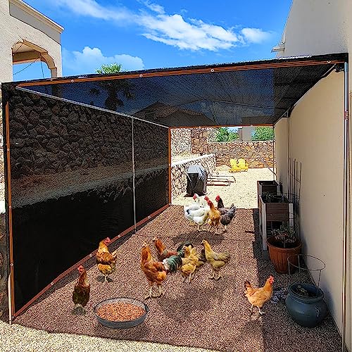 QLOFEI Shading Netting, 50% Fabric Shading Pergola Outdoor Shading Net, UV Sun Protection Fabric Shading for Pergola, Terrace, Greenhouse, Chicken Coop, Plants (3 x 4 m)