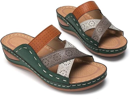 amazon ladies leather sandals