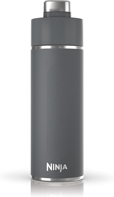 Ninja Thirsti 530 ml Water Bottle Leak-Proof Triple Insulated Grey