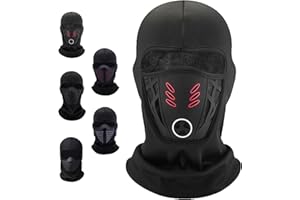 Zoxksho Winter Rider Warm Anti-Haze Balaclava, Winter Rider Face Mask, Windproof Fleece Ski Mask Motorcycle Neck Warmer Hood