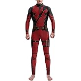 Bemeiren Halloween Superhero Bodysuit for Men Women Costumes 3D Print Zentai Jumpsuit Outfit for Adult cosplay party