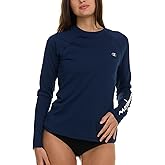 Champion Rash Guard for Women, Womens Rash Guard Long Sleeve Shirts, Rashguard Swim Shirt Women UPF 50+ SPF & UV Protection