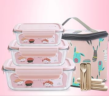 Recipiente para alimentos de cristal con tapa, para microondas ...