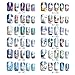 Spdoo 12 Designs in 1 set Winter Snowflake Full Wraps Nail Art Water Transfer Stickers Christmas Style Manicure Decal DIY