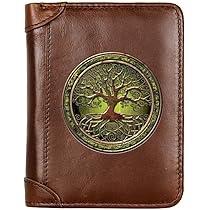 Amazon.com: Men's Genuine Leather Short Wallet Bag, with