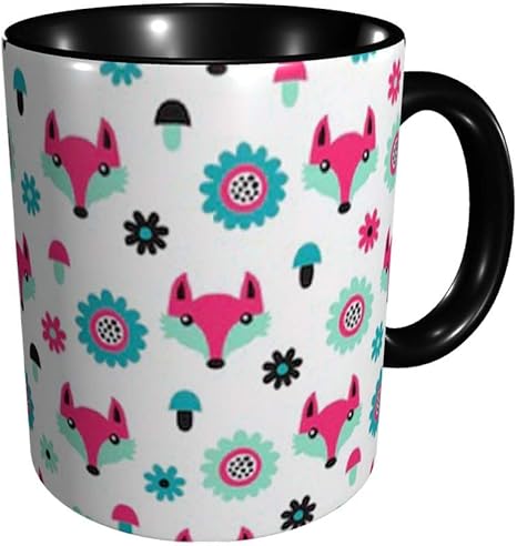 Amazon Co Jp マグカップ 狐 コーヒーカップ ティーカップ コップ かわいい 陶器 330ml ホーム キッチン