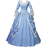 Womens Lace Marie Antoinette Ball Gown Dress Victorian Costume Dresses