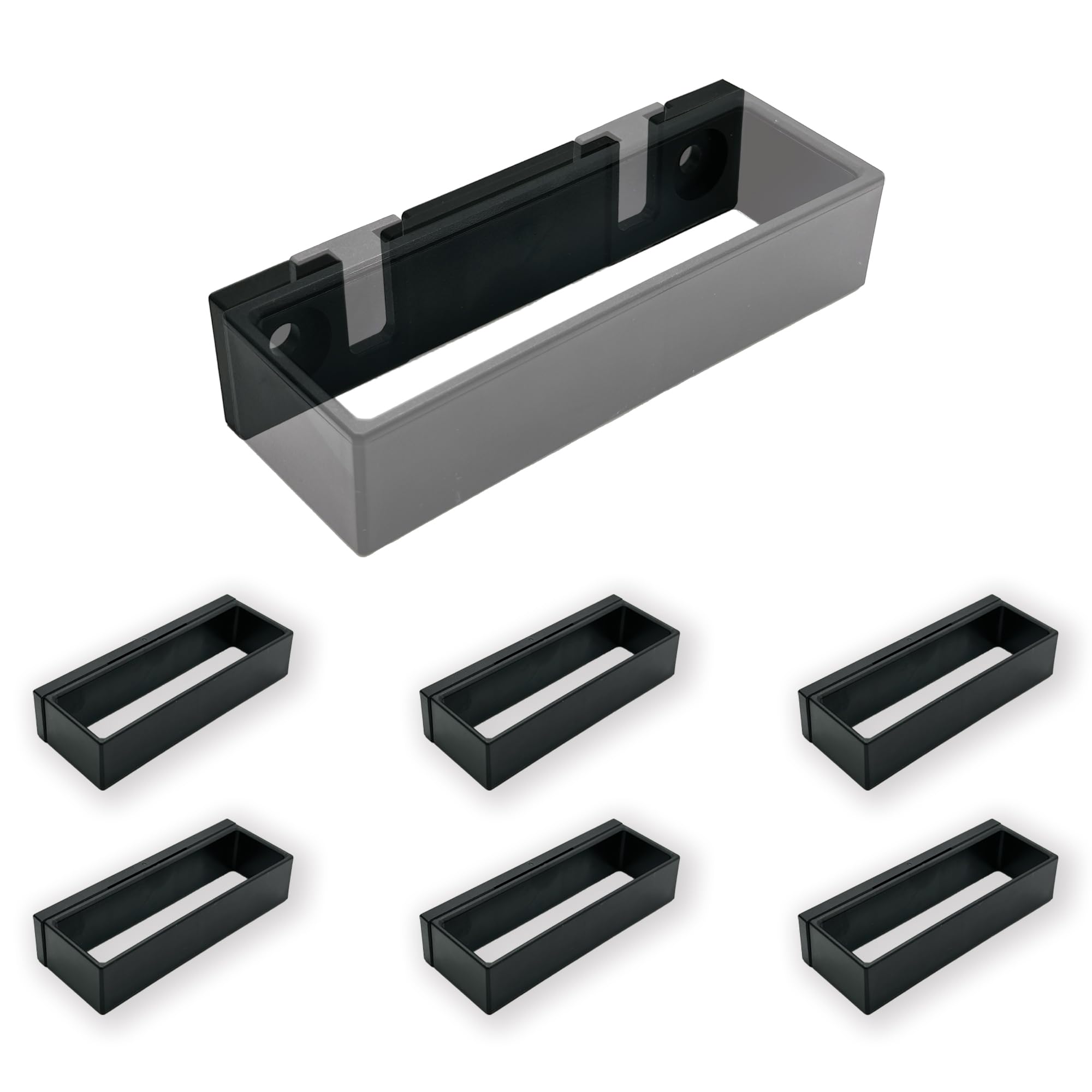 StealthMounts Wall Hive System Open Holder | 6 Pack | Mounts for Tools Storage | Made in The UK
