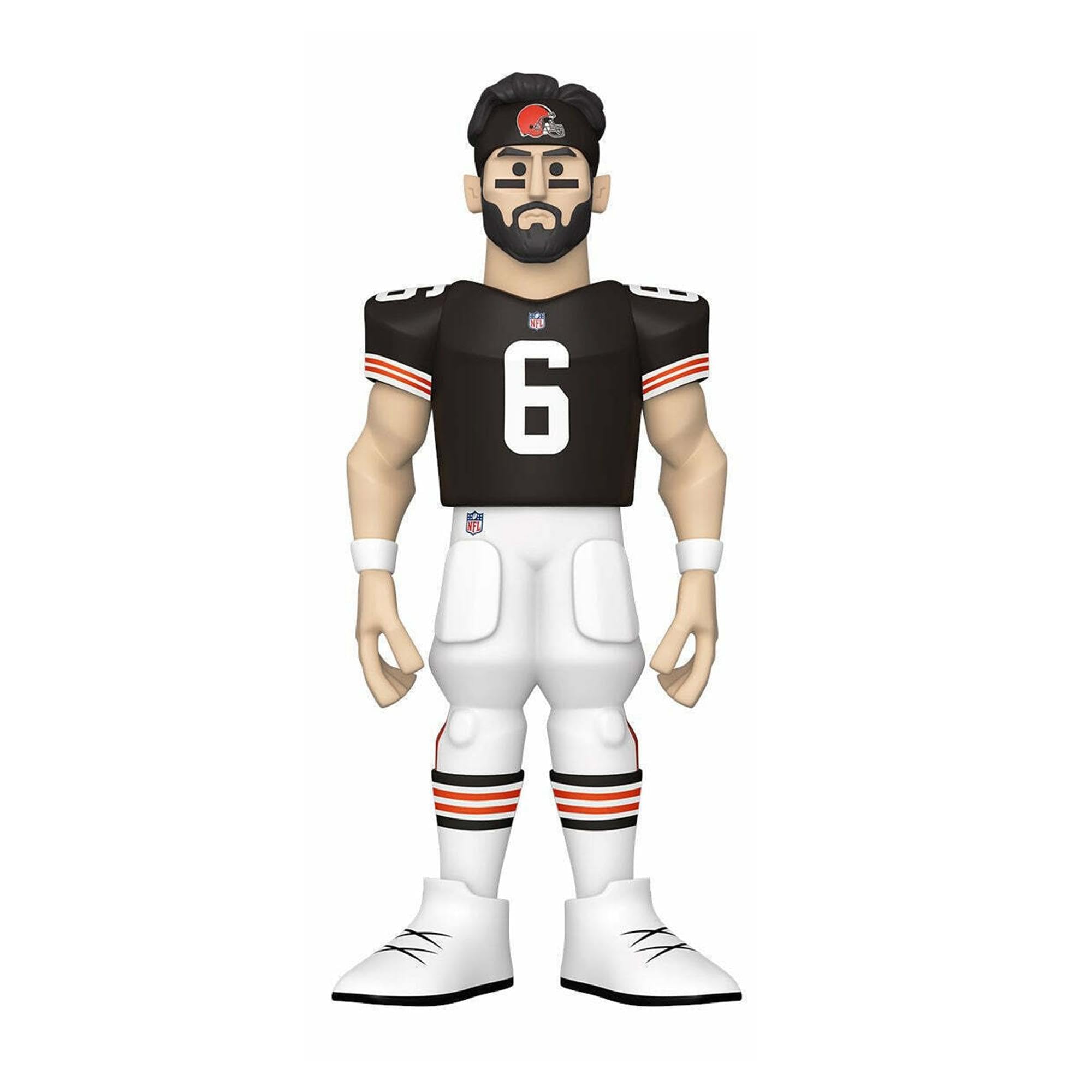 Funko Gold 12" NFL: Cleveland Browns - Baker Mayfield - 1/6 Odds for Rare Chase Variant - Collectable Vinyl Action Figure - Birthday Gift Idea - Official Merchandise - Ideal Toy for Sports Fans