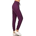 Leggings Depot Women's Relaxed-fit Jogger Track Cuff Sweatpants with Pockets for Yoga, Workout