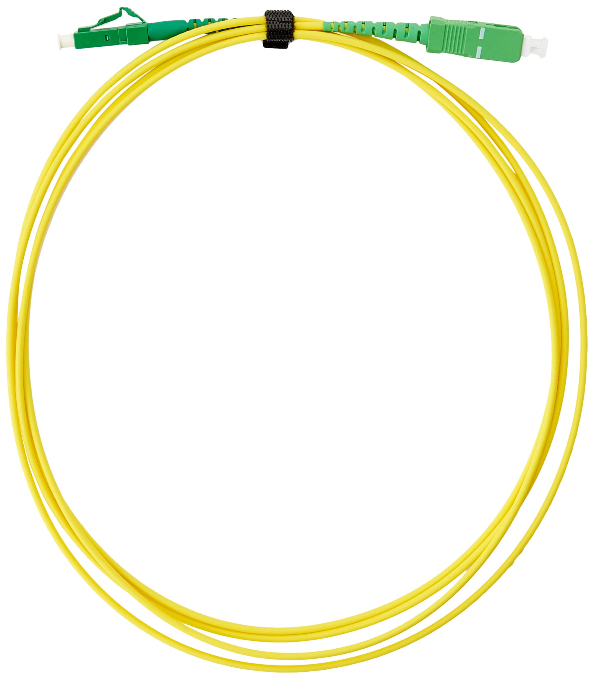 Corning SMF Ultra Fibre Optic Patch Cable 2.0 mm Singlemode Simplex LC APC Simplex to SC APC Simplex 2 m Yellow