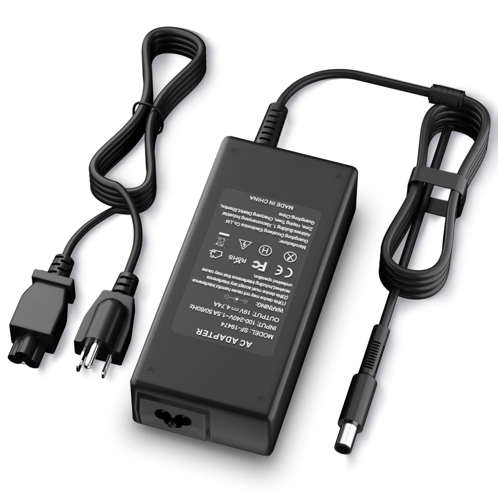 Photo 1 of 90W & 65W AC Adapter for HP All-in-One Desktop 20"-27" (Compatible with 22-DD/24-CR/24-DP/27-CR/22-DF0224/24-CR0042)