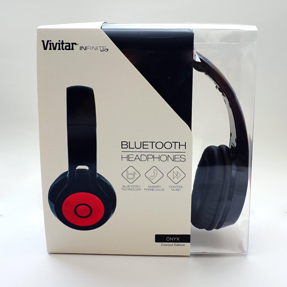 Vivitar Infinite Bluetooth Headphones (Black/Red)