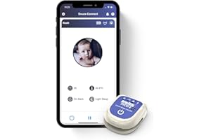 SNUZA PICO 2 New Model -Smart Sleep Monitor with Mobile App - Works Anywhere with or Without Your Phone to Track Breathing Motion, Body Position and Skin Temperature with Real-time alerts