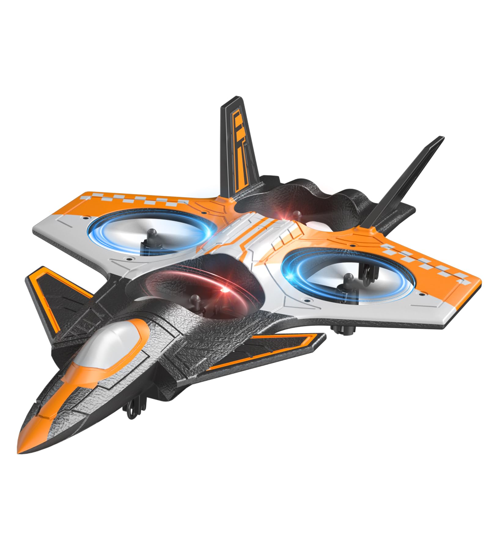 Photo 1 of RC Fighter Jet Plane, F22 Remote Control Airplane for Kids and Adults, Foam RC Drone Toys,Orange