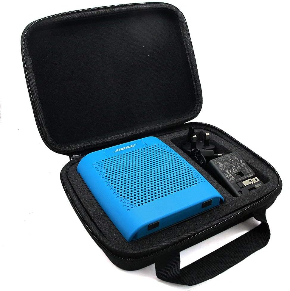 MarkStore(TM) Black Hard EVA Carry Travel ShockProof Case Protective Skin Handle Bag For Bose Soundlink Color Bluetooth Mobile Wireless Speaker with Power Adaptor