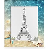 AUUXVA Starfish Beach Seashells 8x10 Picture Frame, Nautical Theme Ocean Photo Frame for Wall Mounting or Tabletop Display, Picture Frames Collage for Wall Decor, Wall Gallery Photo Frames