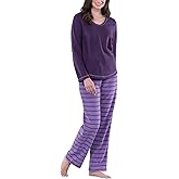 PajamaGram Fuzzy Pajamas For Women - Snuggle Fleece PJ Set For Women